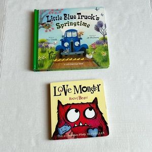 Little Blue Truck Springtime & Love Monster EUC